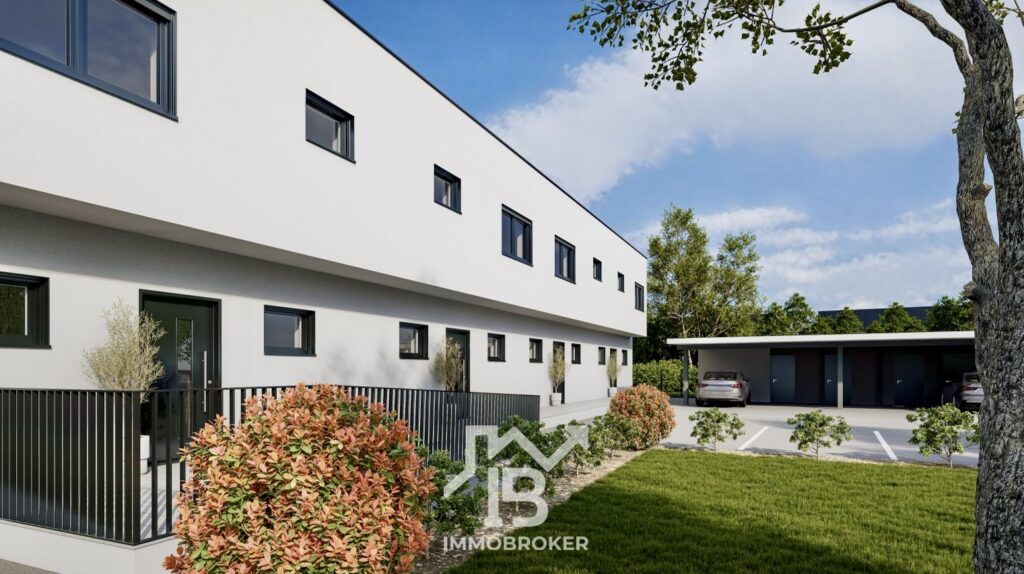 Seitliche Carportsicht