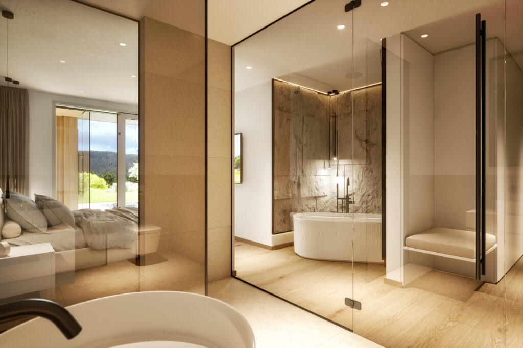 Architekturvisualisierung Nobilis Wörthersee Interior KG_B01_SZ1_Bad