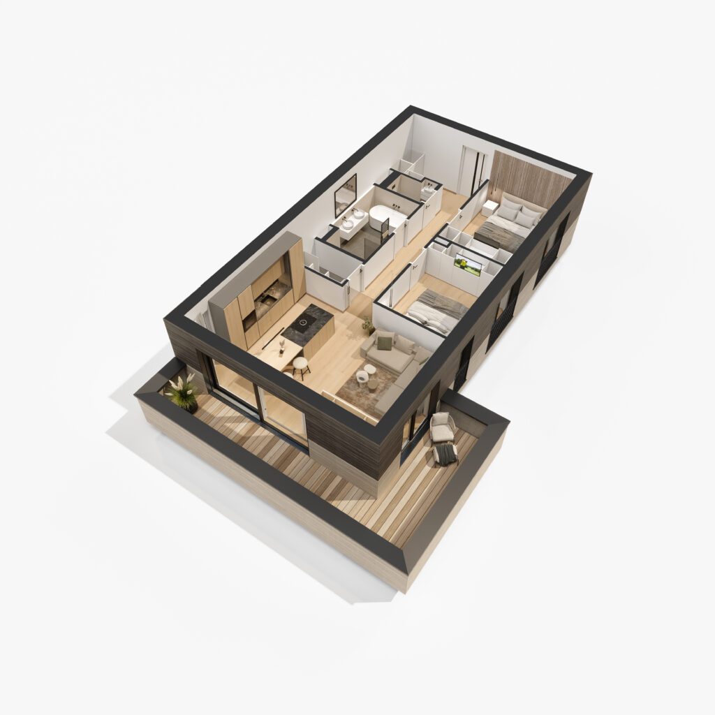 Grundriss 3D - TOP A03