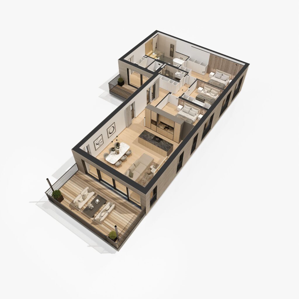 Grundriss 3D - TOP A04