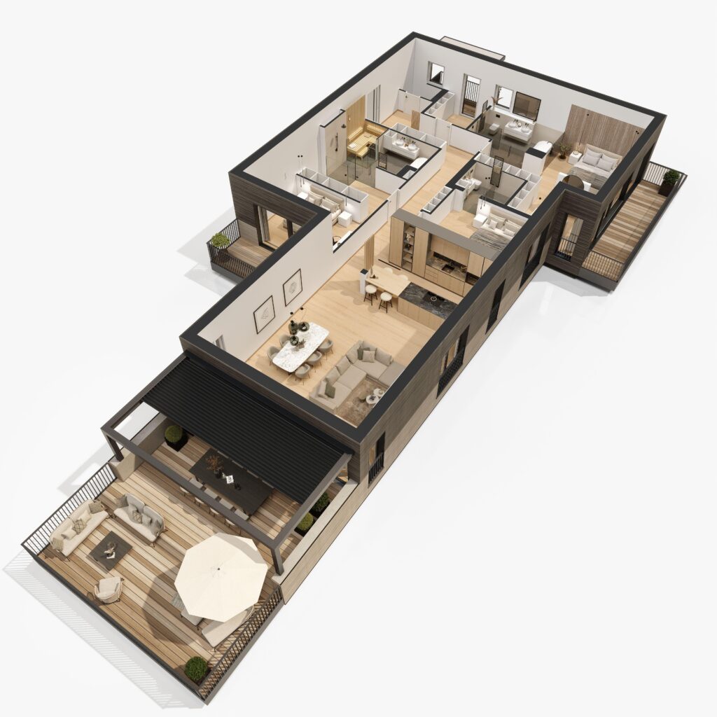 Grundriss 3D - TOP A05