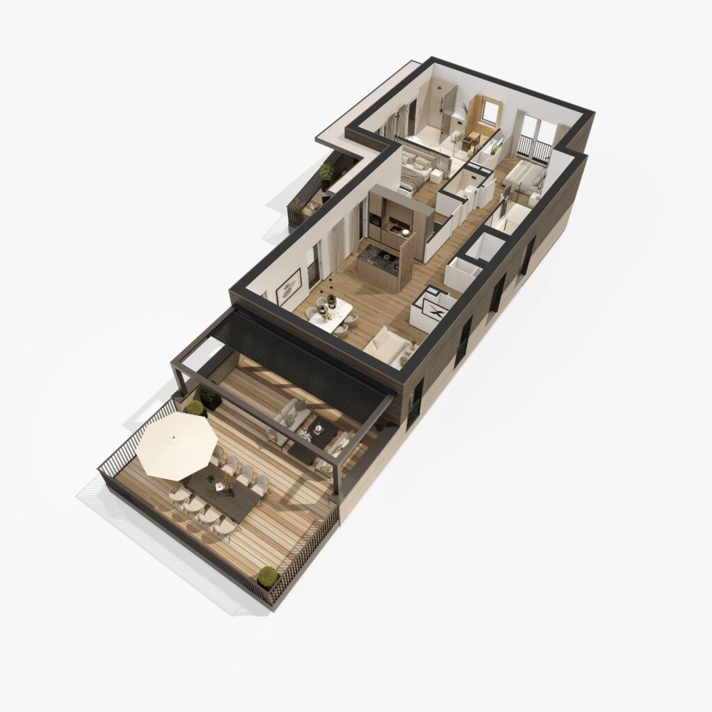Grundriss 3D - TOP B04